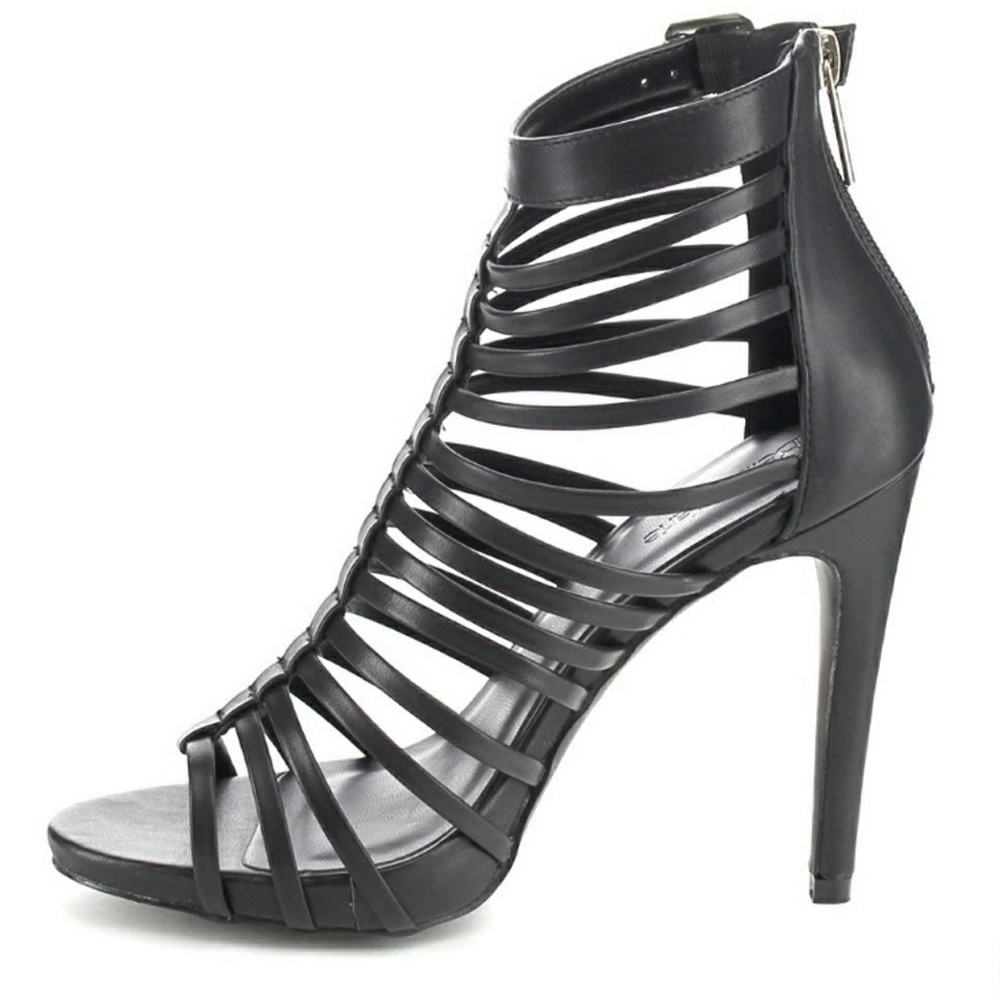 6.5, Buckled Back Zip Stiletto Casual AnklE - Picture 7 of 8