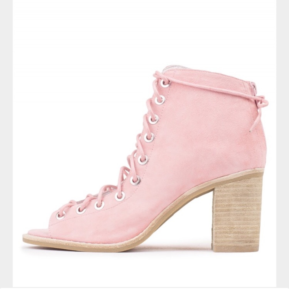 ISO!! Jeffrey Campbell Light Pink Cors Booties