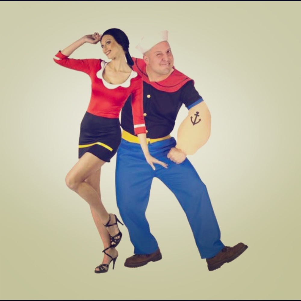 Popeye And olive oyl cute couples costume