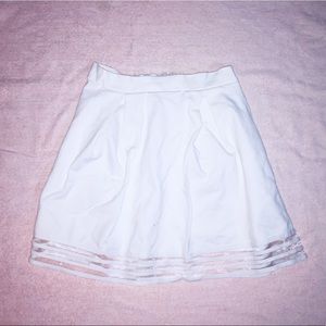 White Circle Skirt