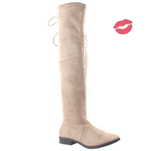 Last 7.5 Boots over Knee Taupe SUEDE🚨PRICE FIRM🚨 - Picture 2 of 7