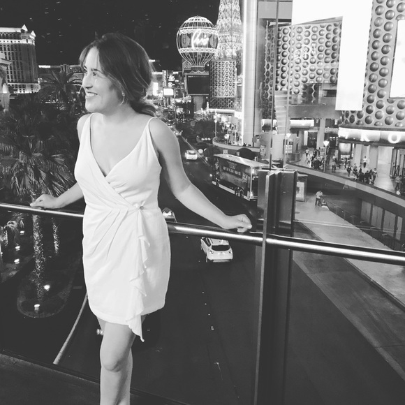 Free People Ivory Boho Wrap Dress Size S - Picture 3 of 3