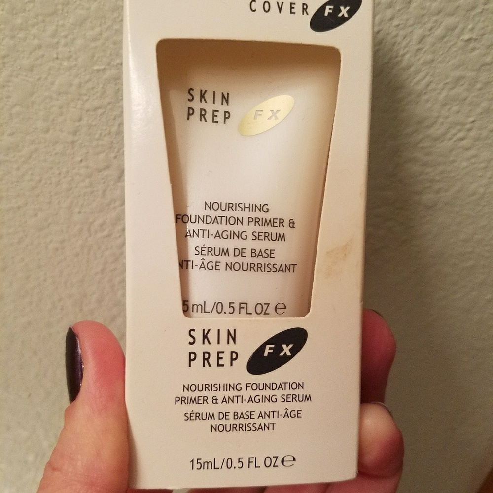 Cover fx primer with anti-aging serum.