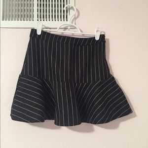 New fluted Pinstripe Mini Skirt