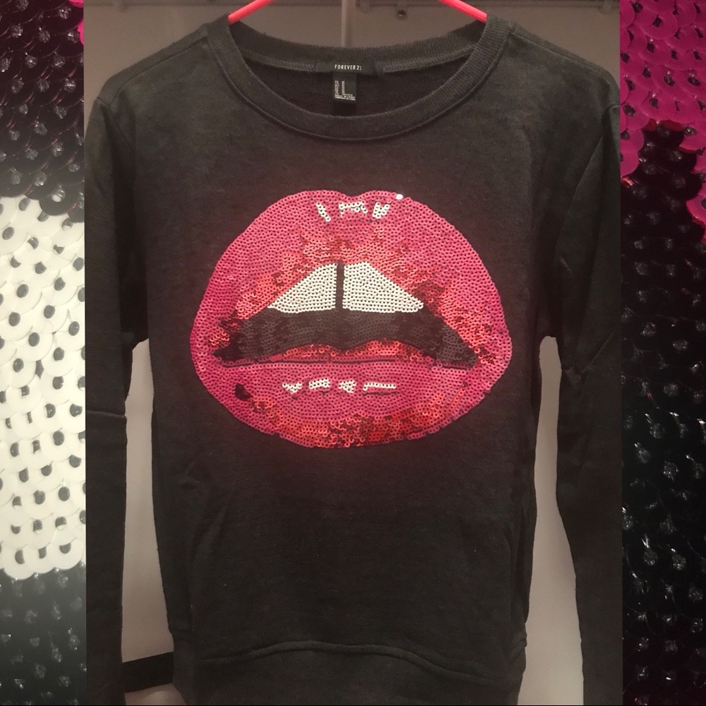 Forever21 Sequin Sweat Shirt “Kylie Jenner Style”