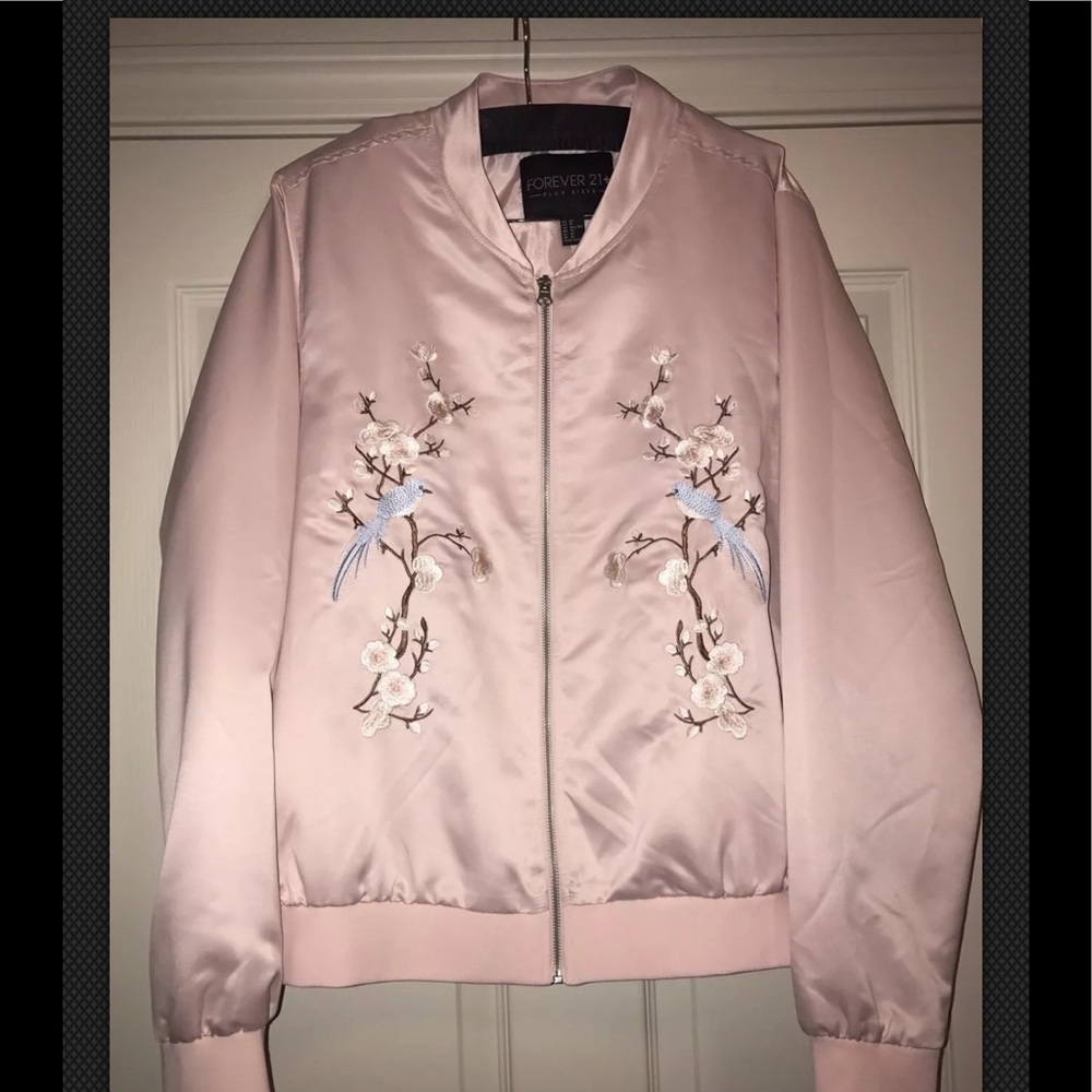 NWT Forever 21+ Plus Size Bomber Jacket 2X