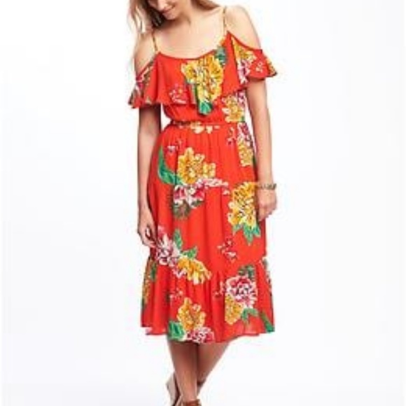 Flowing Tropical Dress