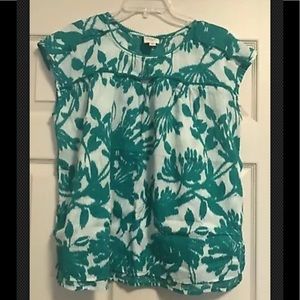 St Johns Bay Petite XL Cap Sleeve Shirt Top Blouse