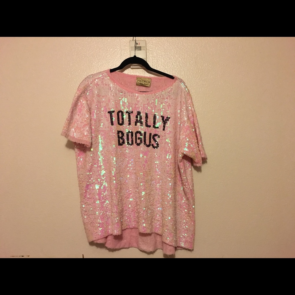 Wildfox Totally Bogus Sequin Shirt