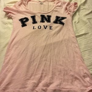 Pink tee shirt Victoria's Secret