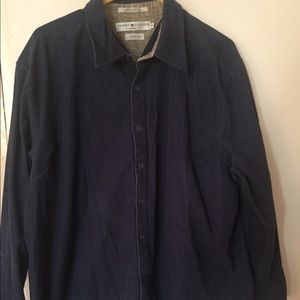 Vintage Tommy Hilfiger Women's Navy Button Down