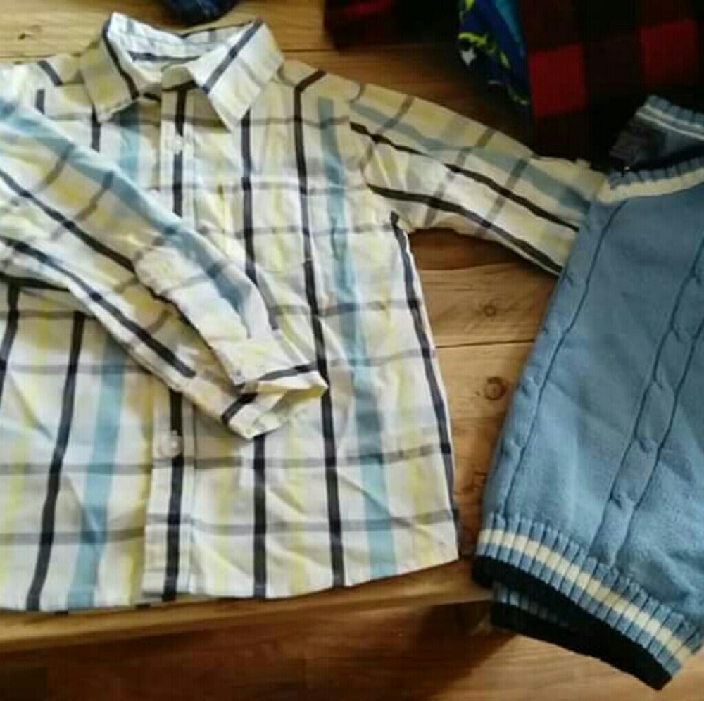 Button up Dress Shirt and Vest