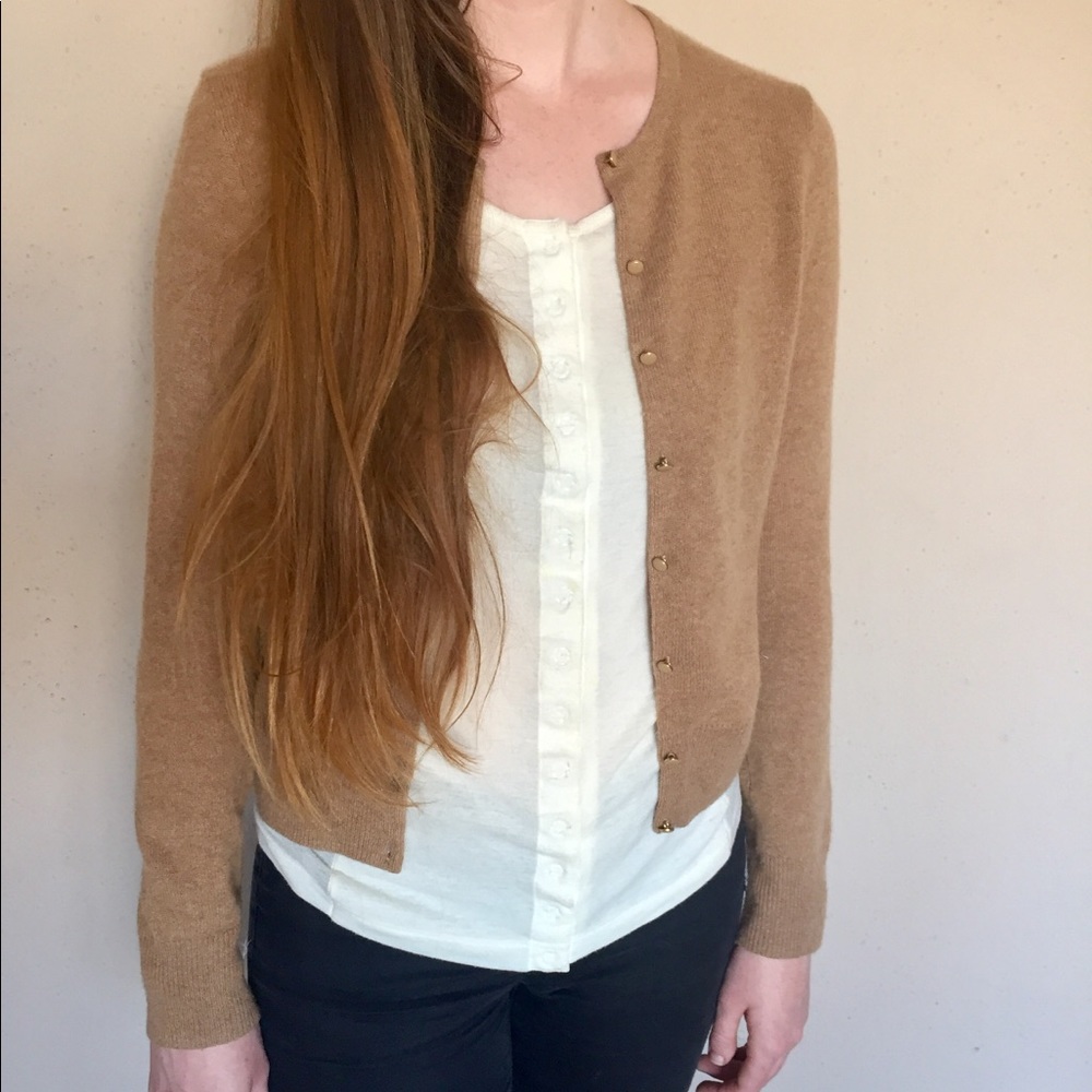 Club Monaco camel cashmere sweater size medium