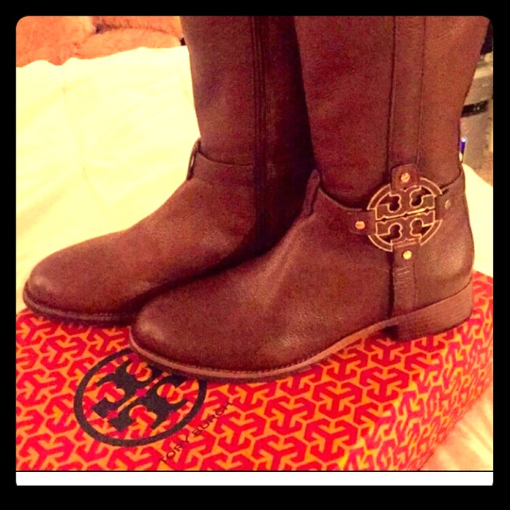 Tory Butch Boots, gently used. Rare style & size