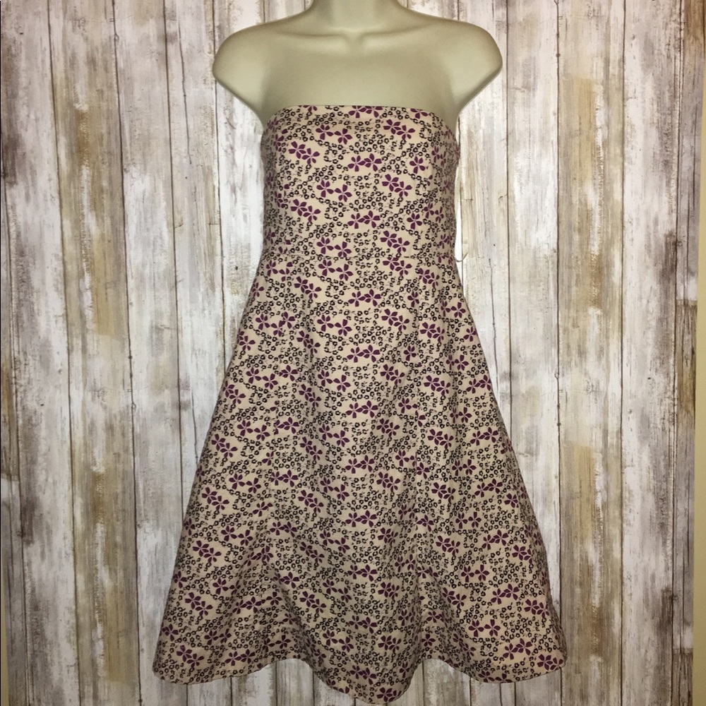 GAP Stretch Strapless Floral Sundress Size 6