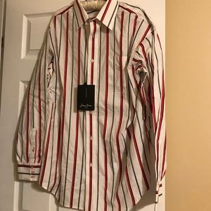 NWT Men’s Striped Large Dress Shirt  Sean John