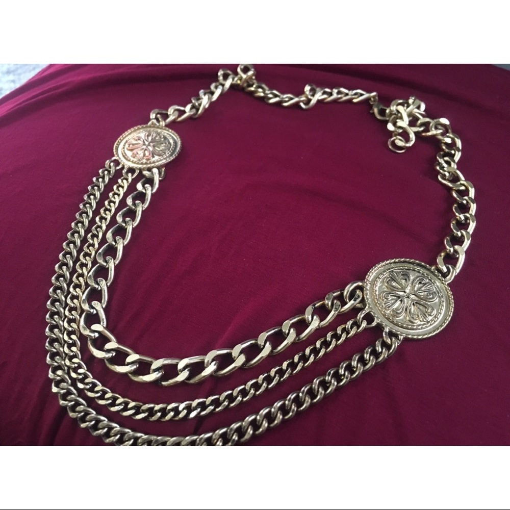 Roman Inspired Gold Necklace
