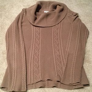 Tan cowl neck sweater