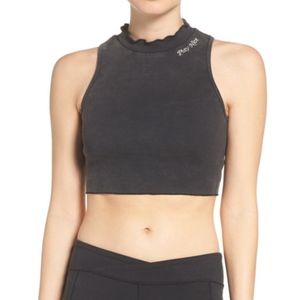 Free People Movement Courage Crop Top Black