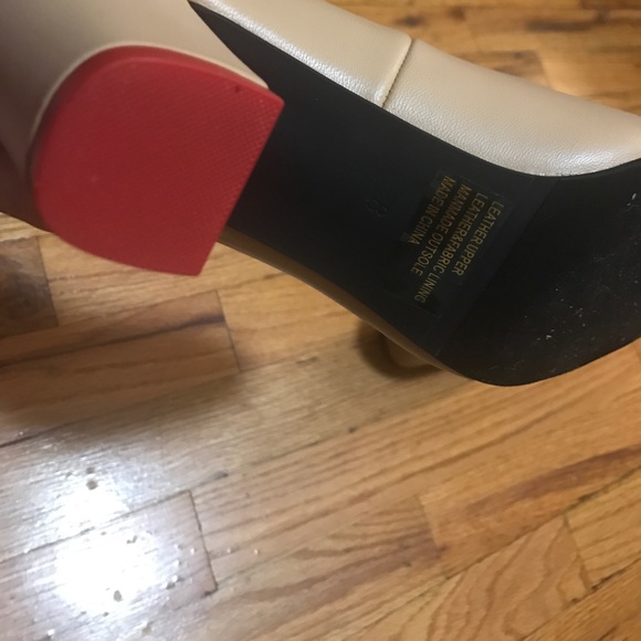 Nude chunky heeled shoes - Picture 4 of 4