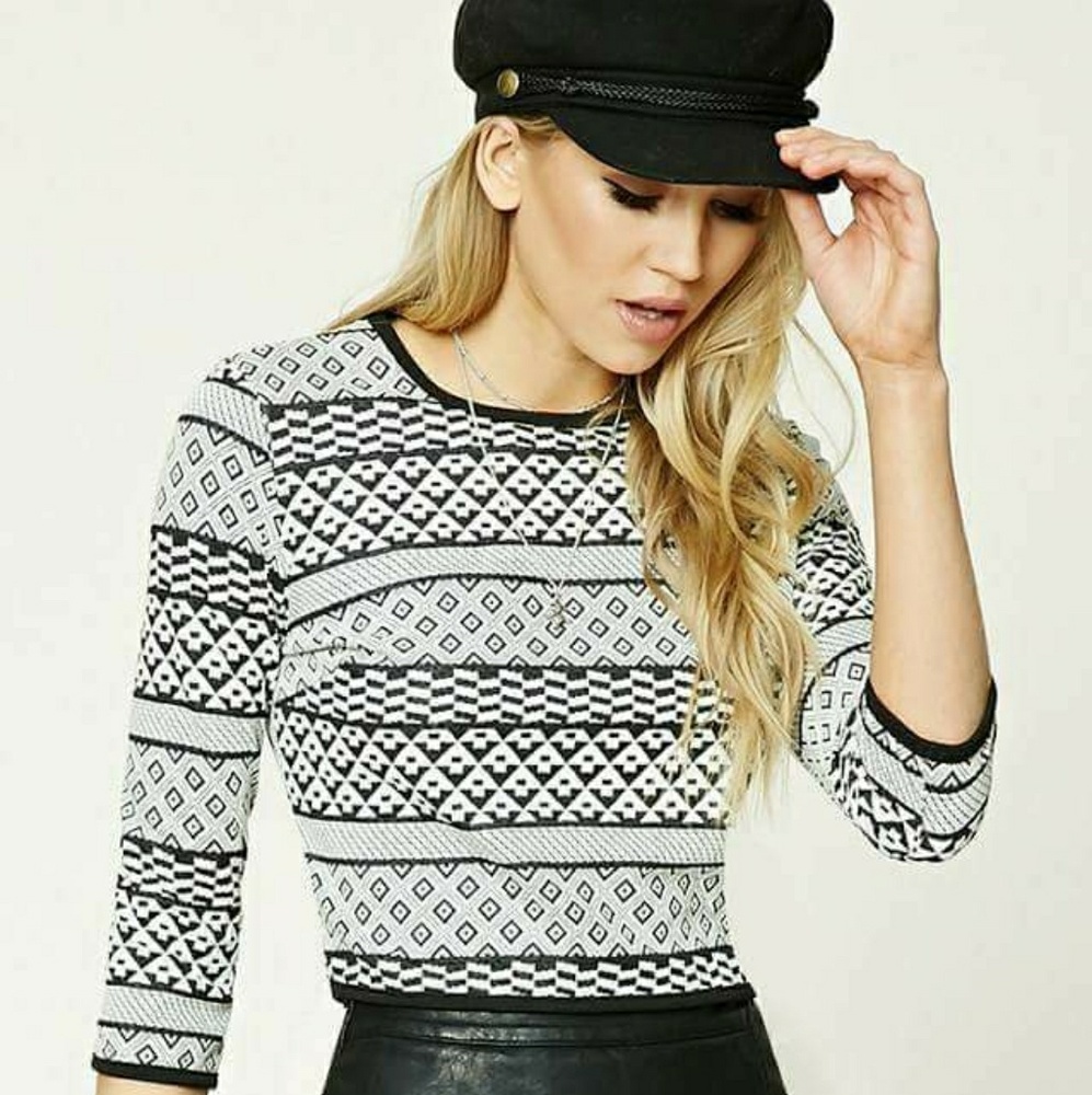 Top black and white