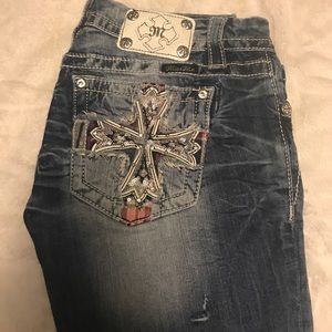 Size 27 LONG bootcut miss me jeans