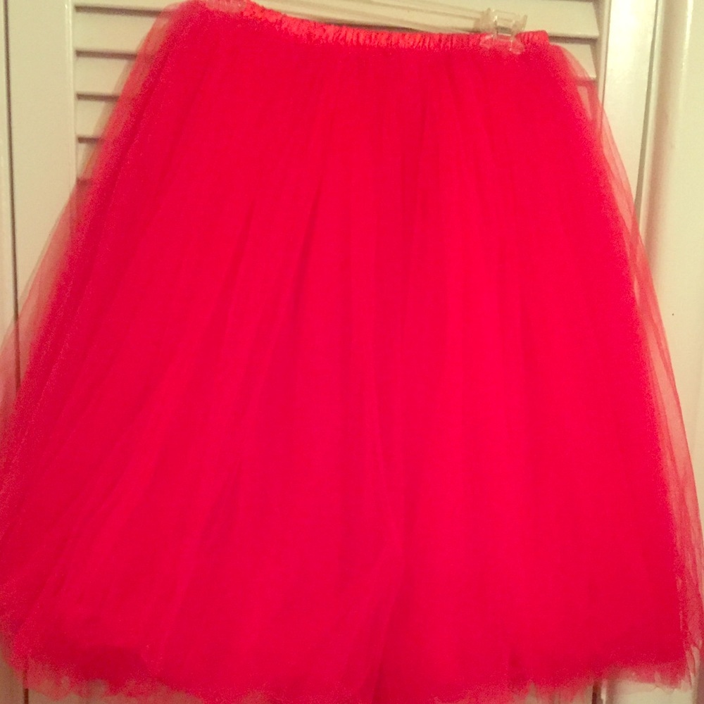 Beautiful red  tulle skirt