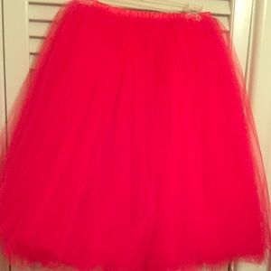 Beautiful red  tulle skirt