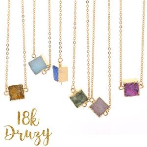 🆕 18k Druzy Necklace