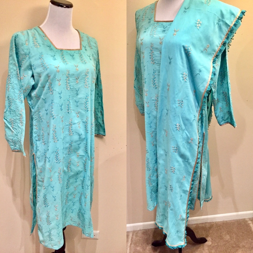 Embroidery Cotton Salwar Kameez Dupatta