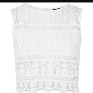 SALE Topshop lace crop top