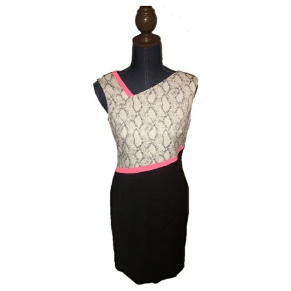 Antonio Melani Snakeskin Pink Trim Dress 2