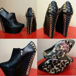Betsey Johnson Wedge Booties