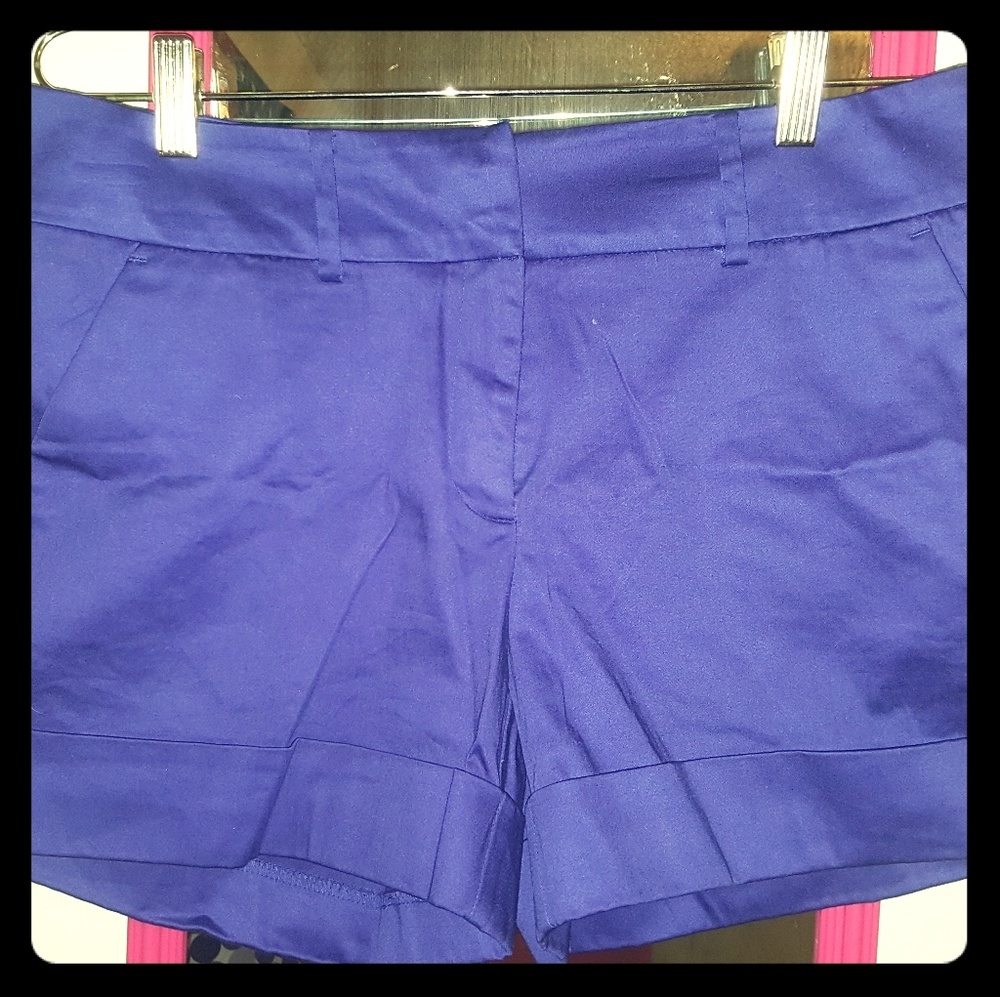 Blue dress shorts
