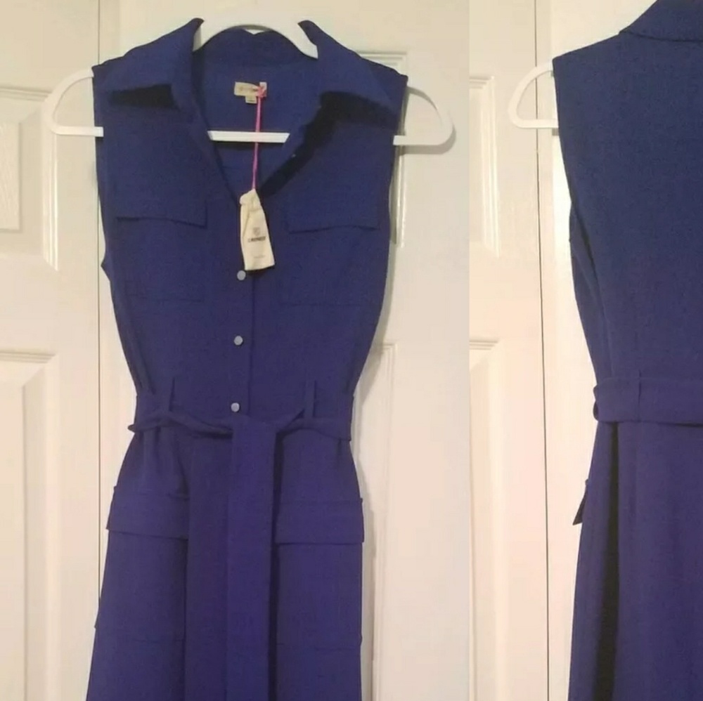 NEW Royal Blue Cremieux Work/Casual Dress 2