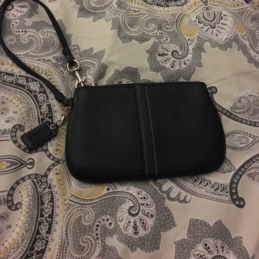 Black coach Wristlet