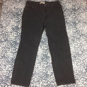 Levi's Relaxed Fit 550 40x34 Black Jeans 173Y3