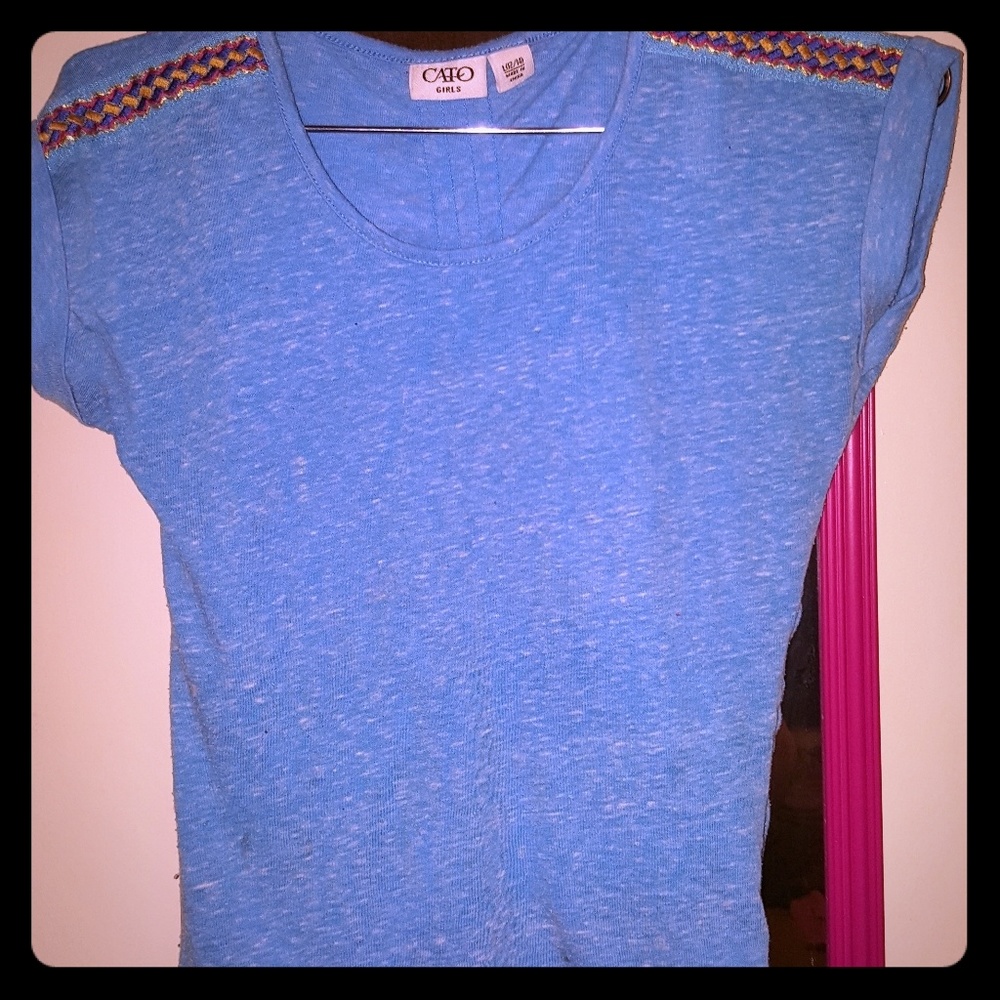 Aztec embroidered top
