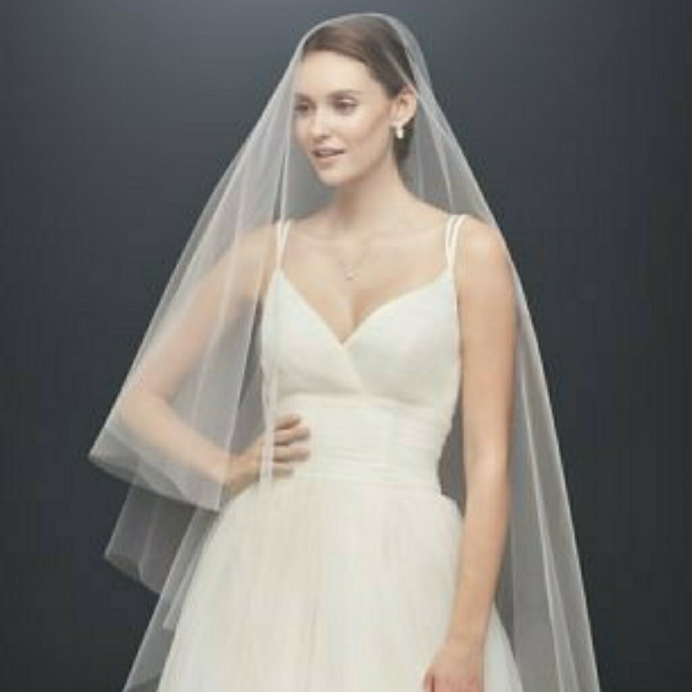 😍 2 tier circle cut veil