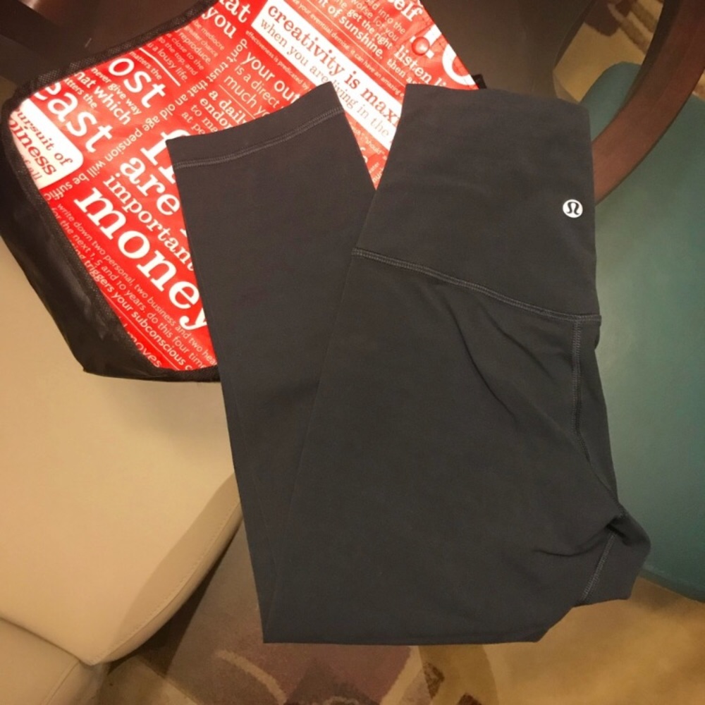 Lululemon Align Crop Pants ll Size 4 - Dark Carbon