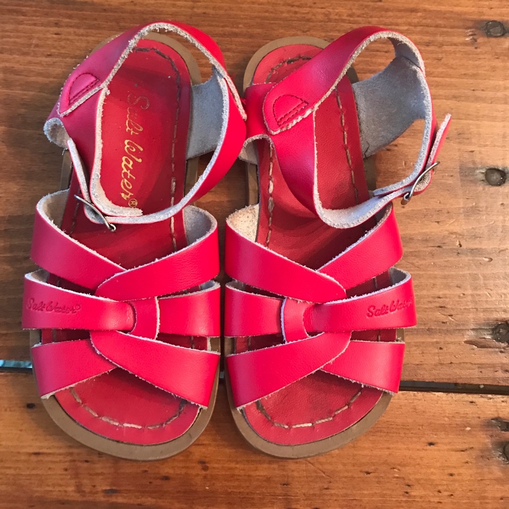 Salt water girls leather sandal