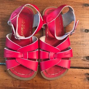Salt water girls leather sandal