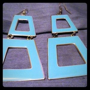 Dark Mint Green Earrings