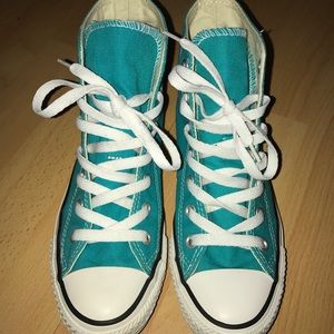 Teal High Top Converse
