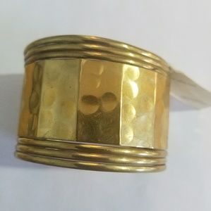NWT gold rustic cuff bracelet