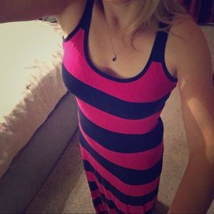 Long striped dress