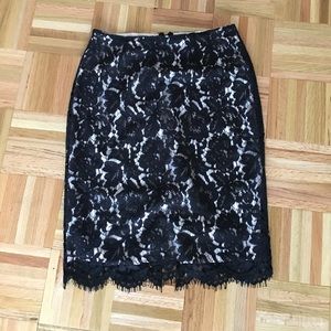 Vince Camuto lace pencil skirt