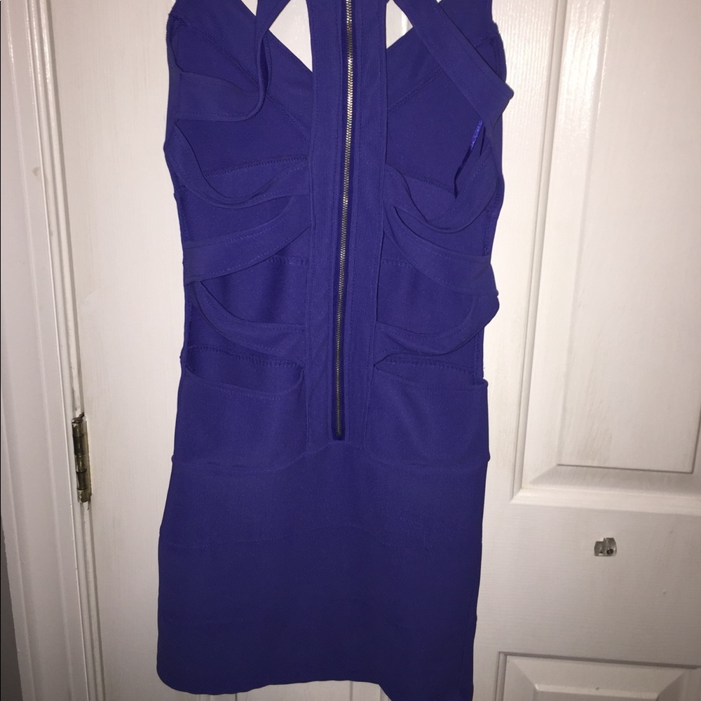 Blue bodycon dress - Picture 2 of 3