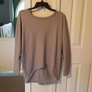 Gray top size small runs big never worn