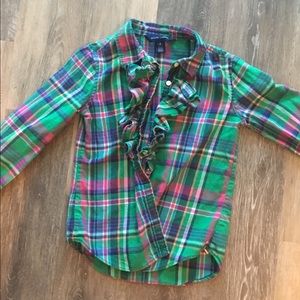 Adorable Green Ralph Lauren button down!